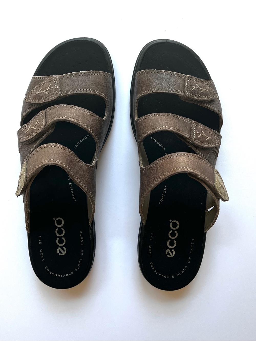 ECCO Yucatán Brown Leather Chunky Gorpcore Sandals 39 (US 8-8.5)